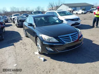 2012 Hyundai Genesis 3.8L with VIN KMHGC4DD4CU167528, listed as a IAAI auction lot 41816152 with 146,694 mi miles. Bid and sale history available at carsss.com. Image 1.