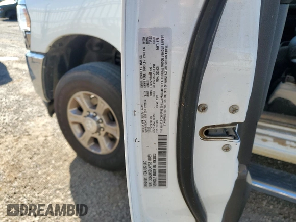 2023 Ram 2500 Big Horn with VIN 3C6UR5DL4PG611039, listed as a Copart auction lot 81424884 with 0 mi miles and Salvage Title. Bid and sale history available at carsss.com. Image 12.