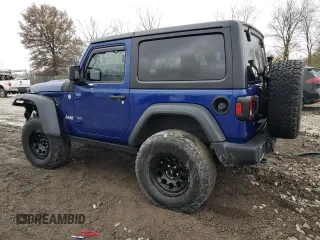 2018 Jeep Wrangler Sport with VIN 1C4GJXAG6JW291330, listed as a Copart auction lot 80825624 with 76,953 mi miles and Salvage Title. Bid and sale history available at carsss.com. Image 2.