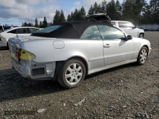 2002 Mercedes-Benz CLK-Class with VIN WDBLK65GX2T122333, listed as a Copart auction lot 52389475 with 62,752 mi miles and Salvage Title. Bid and sale history available at carsss.com. Image 3.