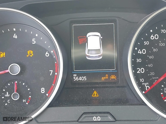 2020 Volkswagen Tiguan SE with VIN 3VV3B7AX0LM039721, listed as a IAAI auction lot 41627081 with 56,405 mi miles. Bid and sale history available at carsss.com. Image 15.