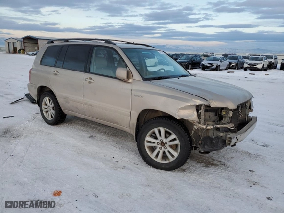 2006 Toyota Highlander Hybrid with VIN JTEEW21A760002047, listed as a Copart auction lot 42580865 with 156,463 mi miles and Clean Title. Bid and sale history available at carsss.com. Image 4.