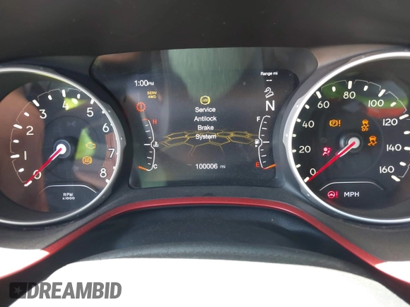 2020 Jeep Compass Trailhawk with VIN 3C4NJDDB8LT195701, listed as a IAAI auction lot 39306924 with 100,006 mi miles and . Bid and sale history available at DreamBid. Image 7.