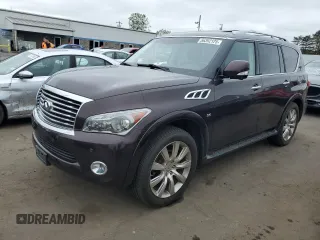 2014 Infiniti QX80 z VIN JN8AZ2NC7E9352184, wystawiony jako Copart lot #56392125 z przebiegiem 132 988 mil mil oraz Czysty tytuł • Clean title. Historia ofert i sprzedaży dostępna na DreamBid. Obrazek 1.