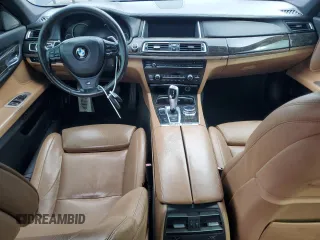 2014 BMW 7 Series 740Li xDrive with VIN WBAYF4C55ED281791, listed as a Copart auction lot 64210005 with 154,365 mi miles and Clean title. Bid and sale history available at DreamBid. Image 8.