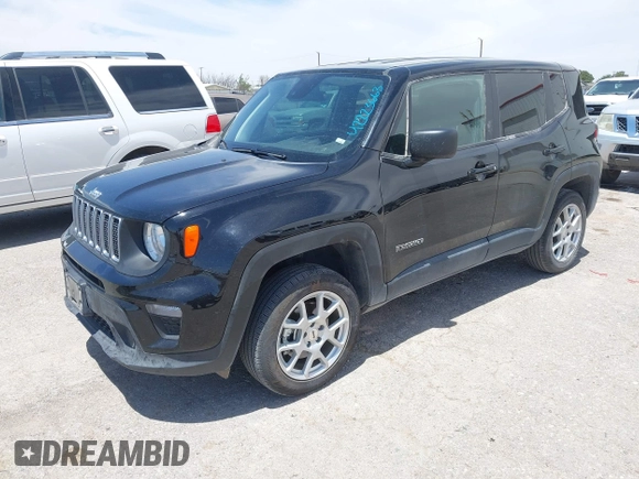 2023 Jeep Renegade Latitude with VIN ZACNJDB17PPP70052, listed as a IAAI auction lot 42223663 with 27,606 mi miles and . Bid and sale history available at DreamBid. Image 17.
