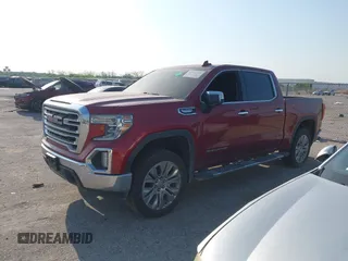 2020 GMC Sierra 1500 SLT with VIN 3GTP8DED9LG288966, listed as a IAAI auction lot 42012445 with 118,696 mi miles and . Bid and sale history available at DreamBid. Image 2.