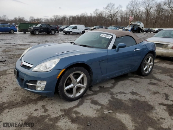 2007 Saturn Sky with VIN 1G8MB35B17Y124775, listed as a Copart auction lot 42308465 with 53,850 mi miles and Salvage Title. Bid and sale history available at carsss.com. Image 1.