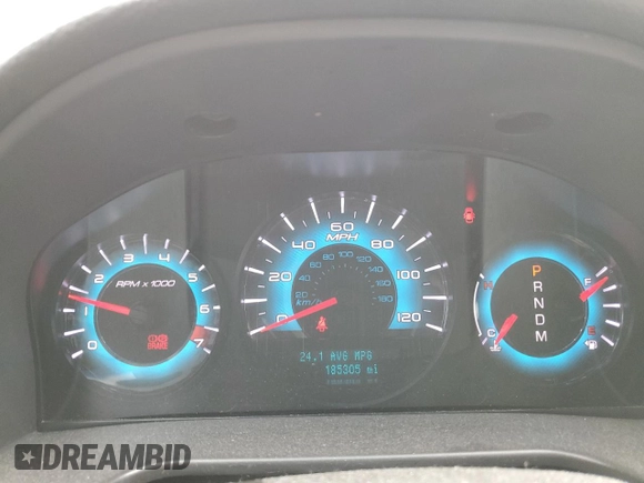 2012 Ford Fusion SEL with VIN 3FAHP0JG3CR118368, listed as a Copart auction lot 62387845 with 185,305 mi miles and Salvage title. Bid and sale history available at DreamBid. Image 9.