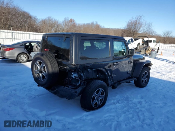2022 Jeep Wrangler Sport with VIN 1C4HJXAG8NW200391, listed as a Copart auction lot 88103415 with 32,085 mi miles and Salvage Title. Bid and sale history available at DreamBid. Image 3.