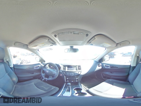 2017 Nissan Pathfinder S with VIN 5N1DR2MN1HC697435, listed as a Copart auction lot 48138225 with 128,782 mi miles and Salvage title. Bid and sale history available at DreamBid. Image 14.