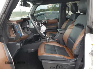 2023 Ford Bronco with VIN 1FMEE5DPXPLB37267, listed as a Copart auction lot 49710375 with 44,950 mi miles and Salvage Title. Bid and sale history available at DreamBid. Image 7.