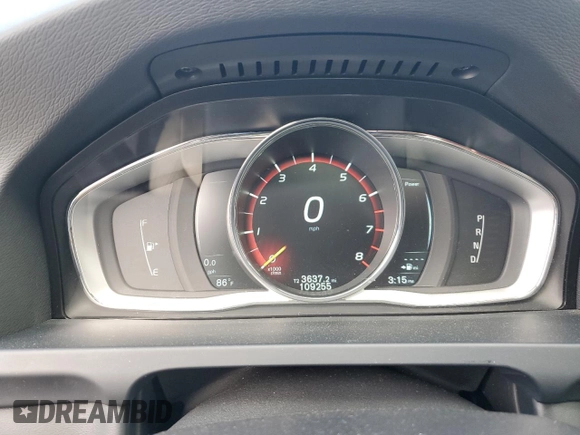 2015 Volvo S60 T6 Drive-E with VIN YV149MFK8F1345555, listed as a Copart auction lot 44394993 with 109,255 mi miles. Bid and sale history available at carsss.com. Image 9.