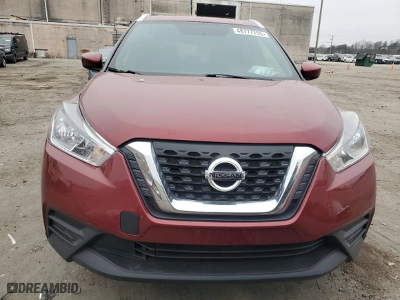 2018 Nissan Kicks SV with VIN 3N1CP5CU6JL542439, listed as a Copart auction lot 48777755 with 128,906 mi miles and Salvage Title. Bid and sale history available at carsss.com. Image 5.
