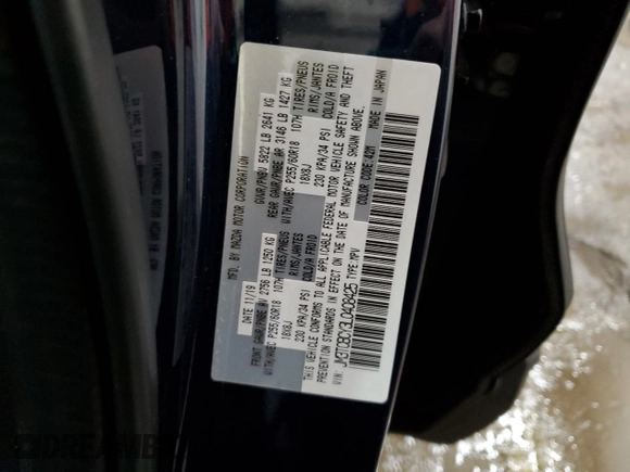 2020 Mazda CX-9 Touring with VIN JM3TCBCY3L0408425, listed as a Copart auction lot 46353665 with 58,501 mi miles and Salvage Title. Bid and sale history available at carsss.com. Image 13.