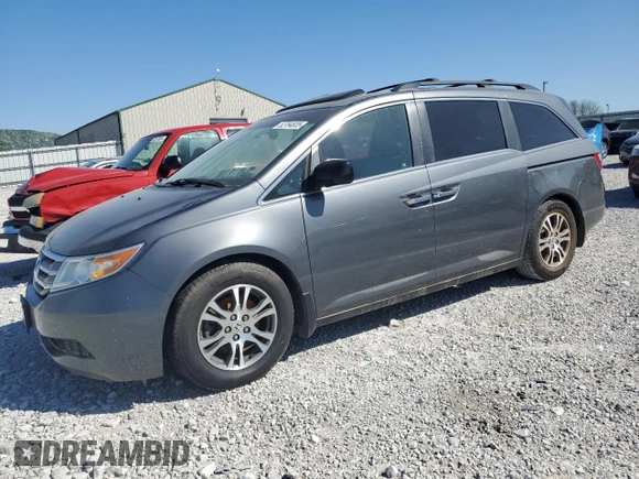 2012 Honda Odyssey EX-L with VIN 5FNRL5H68CB138198, listed as a Copart auction lot 52764835 with Not Provided miles and Salvage Title. Bid and sale history available at carsss.com. Image 1.