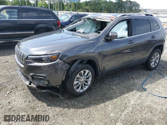 2019 Jeep Cherokee Latitude Plus with VIN 1C4PJLLN0KD119876, listed as a Copart auction lot 60462765 with 61,909 mi miles and Salvage title. Bid and sale history available at DreamBid. Image 1.