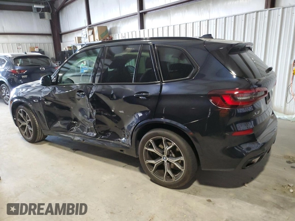 2023 BMW X5 xDrive45e with VIN 5UXTA6C03P9R22002, listed as a Copart auction lot 56293765 with 35,204 mi miles and Salvage title. Bid and sale history available at DreamBid. Image 2.