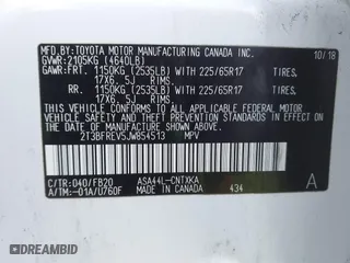 2018 Toyota RAV4 LE with VIN 2T3BFREV5JW854513, listed as a IAAI auction lot 41804823 with 138,476 mi miles. Bid and sale history available at carsss.com. Image 9.