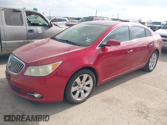 2013 Buick LaCrosse Leather with VIN 1G4GC5G3XDF330620, listed as a IAAI auction lot 42068945 with 222,094 mi miles. Bid and sale history available at carsss.com. Image 2.