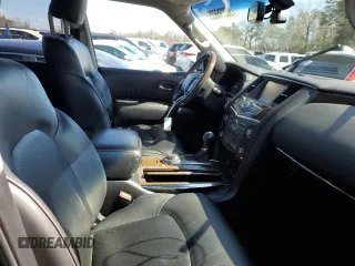 2017 Infiniti QX80 with VIN JN8AZ2NE5H9155228, listed as a Copart auction lot 50236635 with 105,676 mi miles and Salvage Title. Bid and sale history available at carsss.com. Image 7.