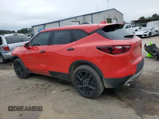 2020 Chevrolet Blazer LT with VIN 3GNKBCR46LS667864, listed as a Copart auction lot 42393635 with 92,756 mi miles and Salvage title. Bid and sale history available at DreamBid. Image 2.