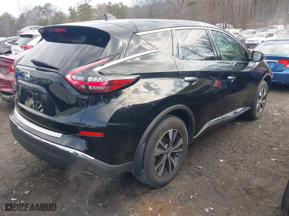 2020 Nissan Murano S with VIN 5N1AZ2AJ4LN134137, listed as a IAAI auction lot 41496978 with 103,145 mi miles. Bid and sale history available at carsss.com. Image 4.