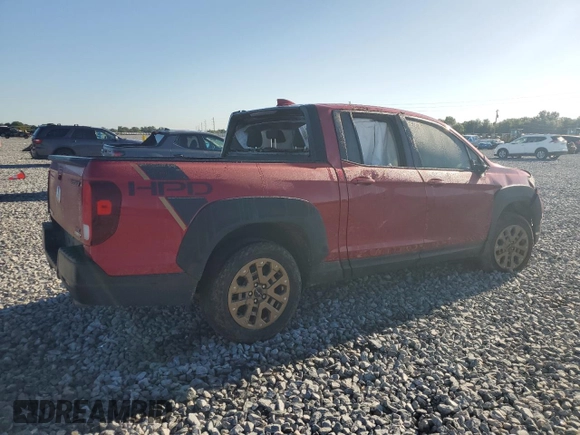 2021 Honda Ridgeline Sport with VIN 5FPYK3F10MB001789, listed as a Copart auction lot 56843985 with 57,132 mi miles and Non repairable. Bid and sale history available at DreamBid. Image 3.