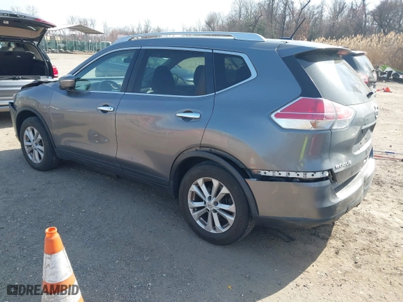 2015 Nissan Rogue SV with VIN KNMAT2MV1FP524545, listed as a IAAI auction lot 41848086 with 188,141 mi miles. Bid and sale history available at carsss.com. Image 3.