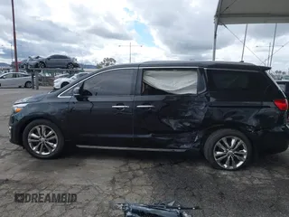 2018 Kia Sedona SX-L with VIN KNDME5C18J6390042, listed as a IAAI auction lot 41775242 with 115,003 mi miles. Bid and sale history available at carsss.com. Image 14.