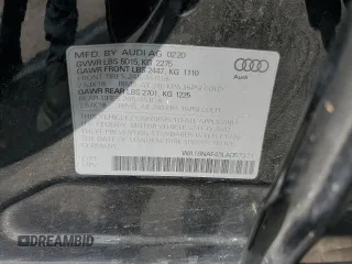2020 Audi A4 allroad Premium Plus with VIN WA18NAF43LA057371, listed as a Copart auction lot 55194124 with 20,711 mi miles. Bid and sale history available at carsss.com. Image 13.