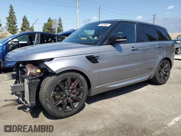 2022 Land Rover Range Rover Sport HSE Dynamic with VIN SALWR2SEXNA234421, listed as a Copart auction lot 55528695 with 35,828 mi miles and Salvage Title. Bid and sale history available at DreamBid. Image 1.