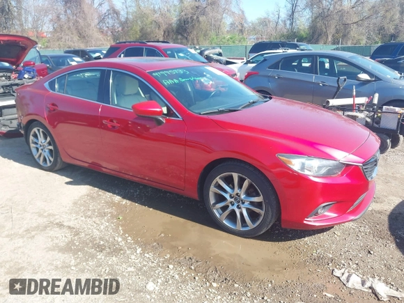 2014 Mazda 6 i Grand Touring with VIN JM1GJ1W60E1131931, listed as a IAAI auction lot 41995733 with 179,118 mi miles. Bid and sale history available at carsss.com. Image 1.