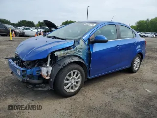 2020 Chevrolet Sonic LT with VIN 1G1JD5SB7L4107170, listed as a Copart auction lot 55286335 with 46,763 mi miles and Salvage title. Bid and sale history available at DreamBid. Image 1.