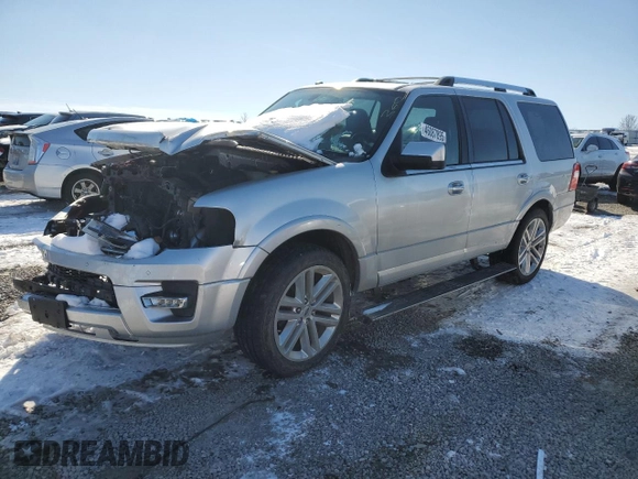 2016 Ford Expedition Limited с VIN 1FMJU2AT7GEF54495, выставлен на аукционе Copart как лот 46087895 с пробегом Не указан миль и Списание • Salvage title. История ставок и продаж доступна на DreamBid. Изображение 1.