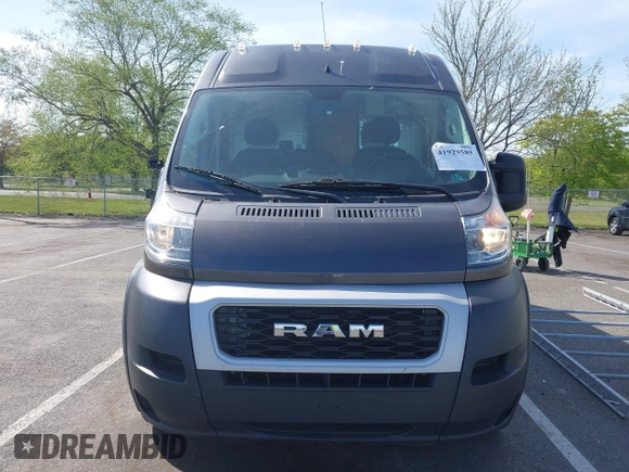 2020 Ram ProMaster Cargo with VIN 3C6TRVDG7LE110120, listed as a IAAI auction lot 41929585 with 65,457 mi miles. Bid and sale history available at carsss.com. Image 13.
