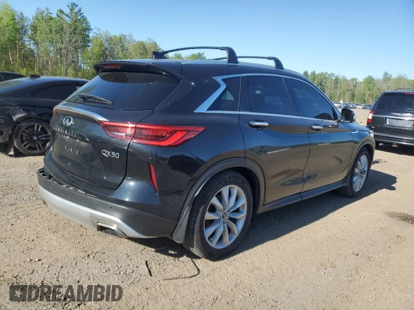 2019 Infiniti QX50 Luxe z VIN 3PCAJ5M33KF116106, wystawiony jako Copart lot #58133045 z przebiegiem 141 074 mil mil oraz Szkoda całkowita • Salvage title. Historia ofert i sprzedaży dostępna na DreamBid. Obrazek 3.