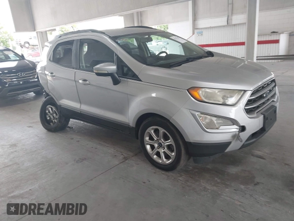 2019 Ford EcoSport SE with VIN MAJ3S2GE0KC258482, listed as a IAAI auction lot 42371392 with 94,352 mi miles and . Bid and sale history available at DreamBid. Image 1.