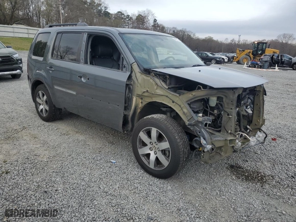 2013 Honda Pilot Touring with VIN 5FNYF4H93DB030533, listed as a Copart auction lot 49792775 with 186,416 mi miles and Salvage Title. Bid and sale history available at carsss.com. Image 4.