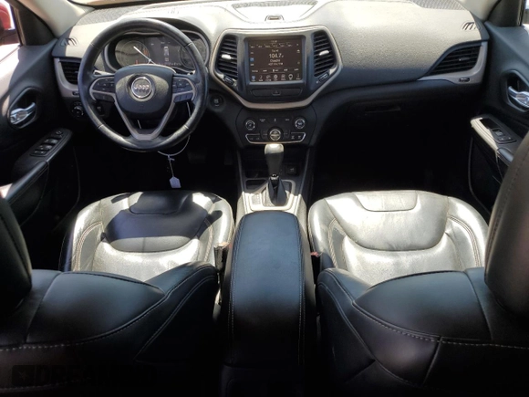 2016 Jeep Cherokee Limited with VIN 1C4PJLDBXGW281885, listed as a Copart auction lot 57126395 with 90,100 mi miles and Salvage title. Bid and sale history available at DreamBid. Image 8.