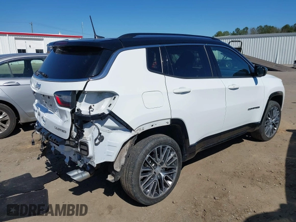 2022 Jeep Compass Limited with VIN 3C4NJDCB1NT149826, listed as a IAAI auction lot 41808462 with 32,278 mi miles and . Bid and sale history available at DreamBid. Image 4.
