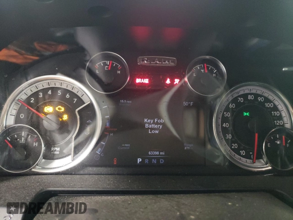2018 Ram 1500 Night with VIN 1C6RR7MT9JS196060, listed as a Copart auction lot 51763415 with 63,398 mi miles and Salvage Title. Bid and sale history available at carsss.com. Image 9.
