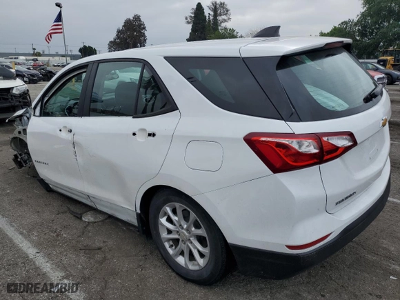 2020 Chevrolet Equinox LS with VIN 3GNAXHEV3LS644602, listed as a Copart auction lot 50552395 with 53,187 mi miles and Salvage Title. Bid and sale history available at carsss.com. Image 2.
