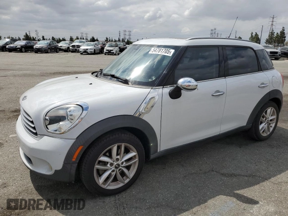 2012 MINI Countryman z VIN WMWZB3C56CWM01948, wystawiony jako Copart lot #54781705 z przebiegiem 128 374 mil mil oraz Szkoda całkowita • Salvage title. Historia ofert i sprzedaży dostępna na DreamBid. Obrazek 1.