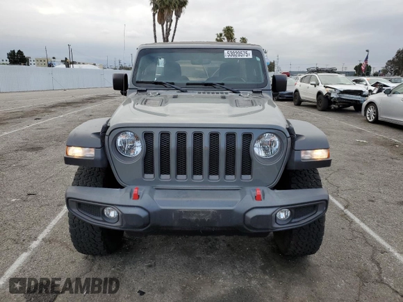 2022 Jeep Wrangler Unlimited Rubicon with VIN 1C4HJXFGXNW158038, listed as a Copart auction lot 53020575 with 14,355 mi miles and Salvage title. Bid and sale history available at DreamBid. Image 5.