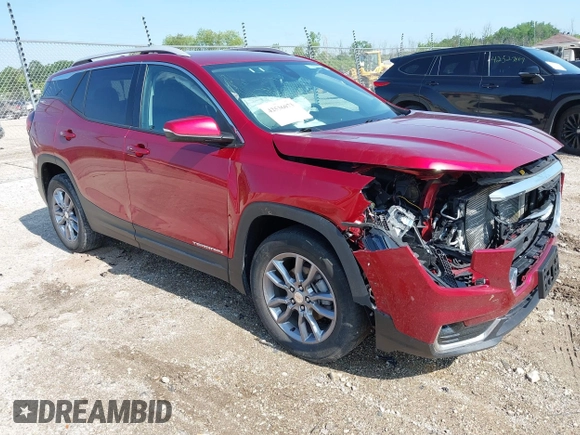 2024 GMC Terrain SLT z VIN 3GKALPEG2RL152604, wystawiony jako IAAI lot #42536073 z przebiegiem 44 147 mil mil oraz . Historia ofert i sprzedaży dostępna na DreamBid. Obrazek 1.
