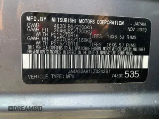 2020 Mitsubishi Eclipse Cross ES with VIN JA4AS3AA1LZ024261, listed as a Copart auction lot 64949155 with 108,410 mi miles and Clean title. Bid and sale history available at DreamBid. Image 10.