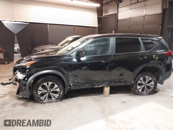 2023 Nissan Rogue SV with VIN JN8BT3BB9PW180803, listed as a IAAI auction lot 41973383 with 58,222 mi miles. Bid and sale history available at carsss.com. Image 15.