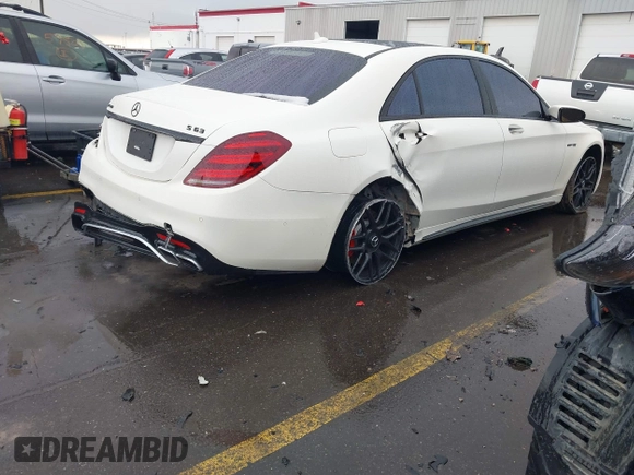 2019 Mercedes-Benz S-Class AMG S 63 with VIN WDDUG8JBXKA434294, listed as a IAAI auction lot 41239594 with 65,778 mi miles. Bid and sale history available at carsss.com. Image 4.