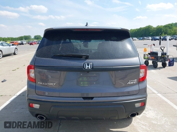 2019 Honda Passport Sport with VIN 5FNYF8H27KB002001, listed as a IAAI auction lot 42299635 with 54,542 mi miles and . Bid and sale history available at DreamBid. Image 15.
